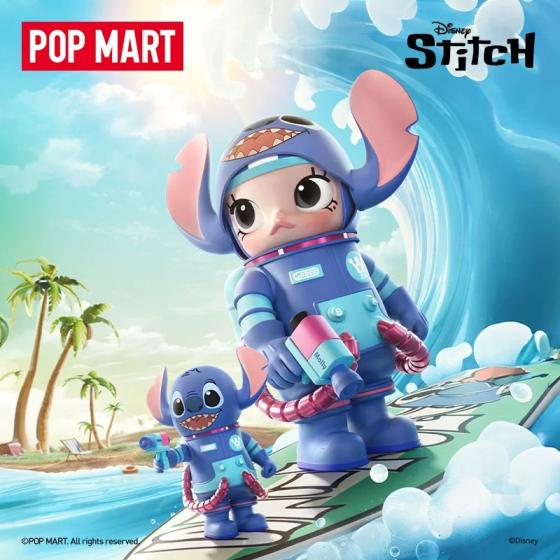 POPMART泡泡玛特MEGA SPACE MOLLY 400% 史迪奇摆件