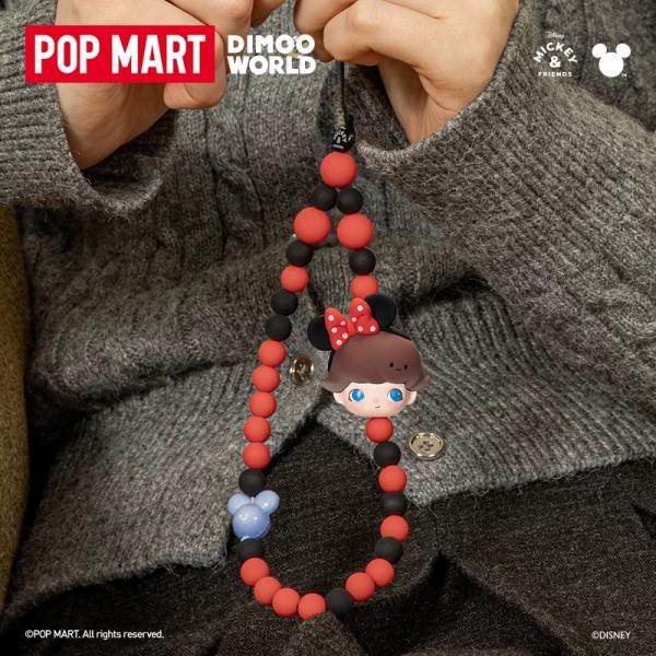 POPMART泡泡玛特DIMOO WORLD × 迪士尼系列手机挂绳盲盒周边