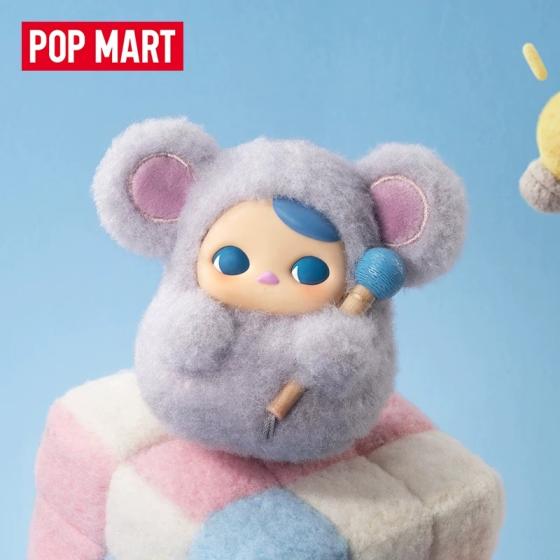 POPMART泡泡玛特PUCKY 敲敲系列搪胶毛绒挂件盲盒