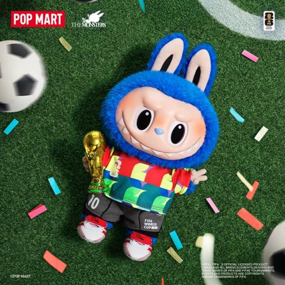 POPMART泡泡玛特THE MONSTERS×FIFA Catch the Win毛绒labubu世界杯