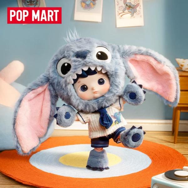 POPMART泡泡玛特HACIPUPU 史迪奇1/8可动人偶摆件