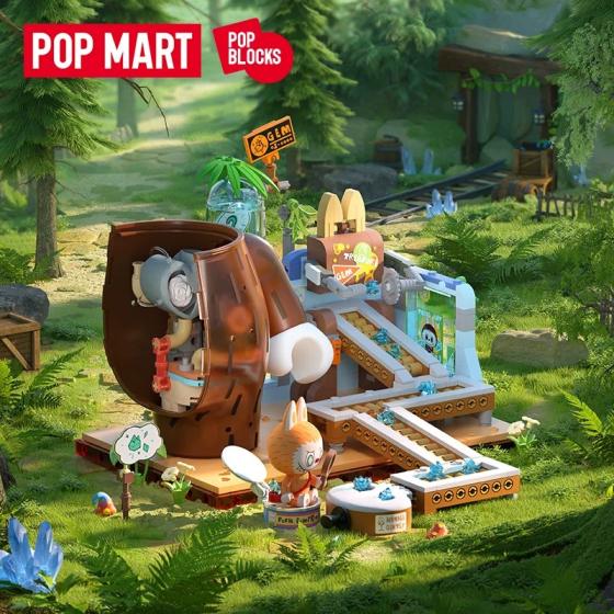 POPMART泡泡玛特THE MONSTERS森林秘密基地拼搭积木