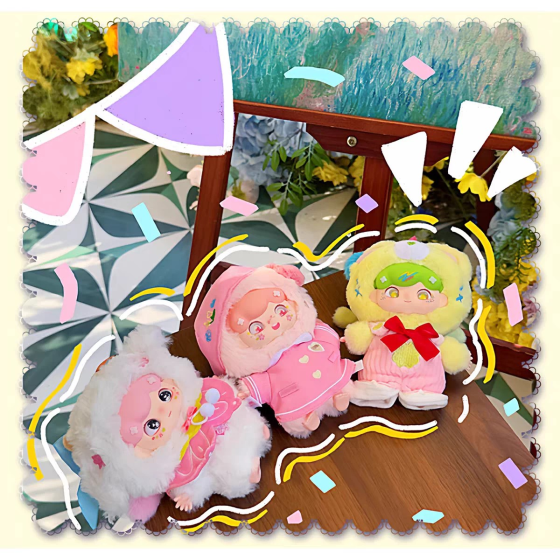 Baby Billie go play together in spring  blind box