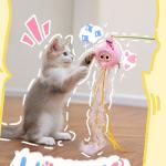 Baby Three cat teasing stick