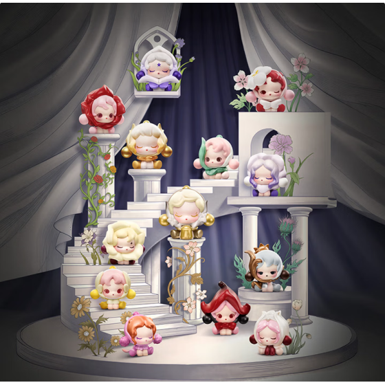 POPMART泡泡玛特泡泡萌粒 SKULLPANDA花的四幕戏公仔盲盒