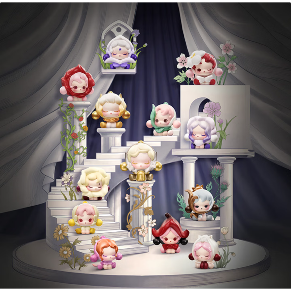 POPMART泡泡玛特泡泡萌粒 SKULLPANDA花的四幕戏公仔盲盒