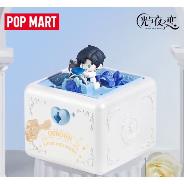 POPMART泡泡玛特光与夜之恋 翻转浪漫 · 戒指盒场景手办