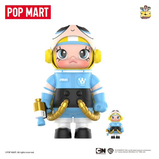 POPMART泡泡玛特MEGA SPACE MOLLY 400%+100% 飞天小女警泡泡