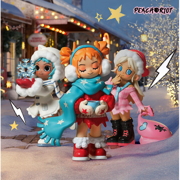 POPMART泡泡玛特Lil Peach Riot 小小叛桃假日组曲系列手办盲盒