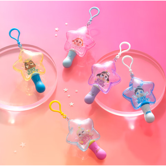 POPMART泡泡玛特CRYBABY SHINY SHINY系列发光挂件盲盒周边