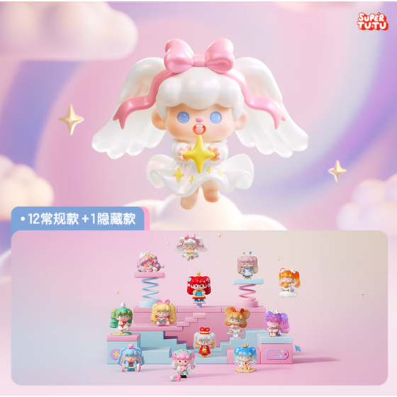 POPMART泡泡玛特SUPERTUTU 快乐ING！系列手办盲盒摆件