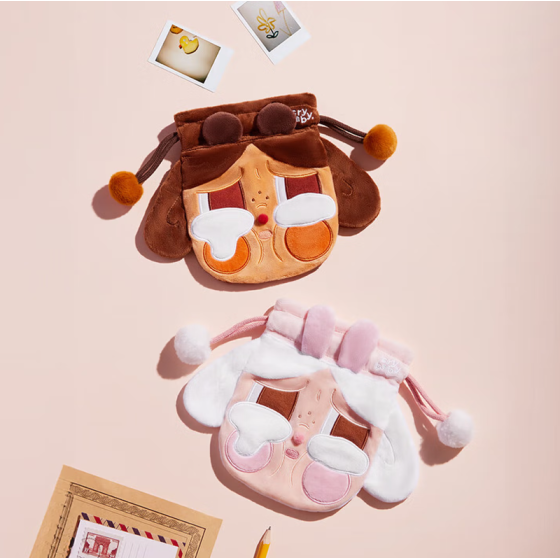 POPMART泡泡玛特CRYBABY眼泪工厂系列收纳包哭哭熊哭哭兔