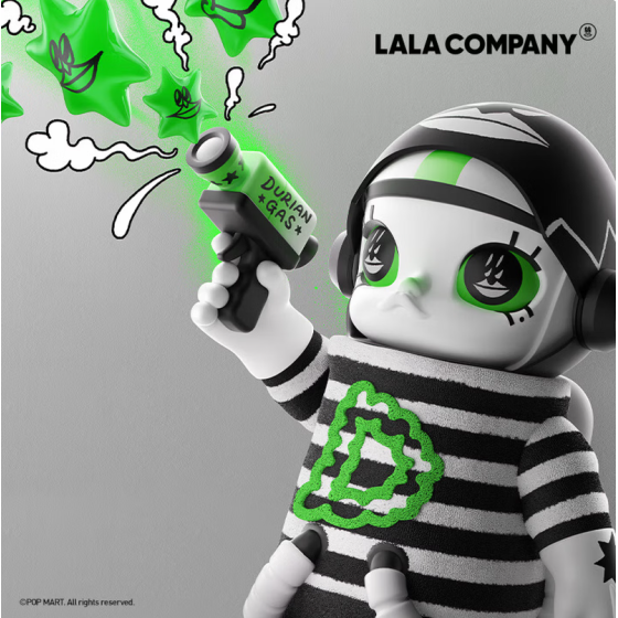 POPMART泡泡玛特MEGA SPACE MOLLY 400% LALA COMPANY榴莲人
