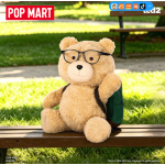 POPMART泡泡玛特共鸣《TED2》 泰迪熊可动毛绒玩偶 HOT NERD TED