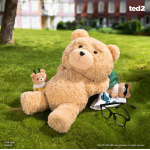 POPMART泡泡玛特共鸣《TED2》 泰迪熊可动毛绒玩偶 HOT NERD TED