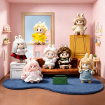 POPMART泡泡玛特THE MONSTERS 复古理发店搪胶毛绒挂件盲盒