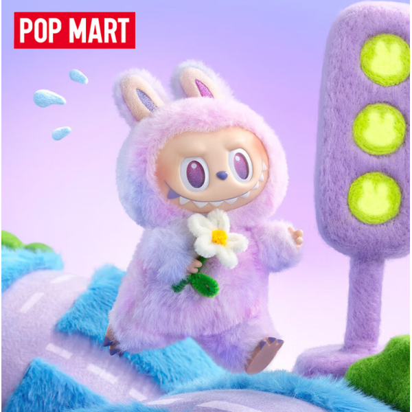 POPMART泡泡玛特THE MONSTERS 前方高能搪胶毛绒挂件盲盒
