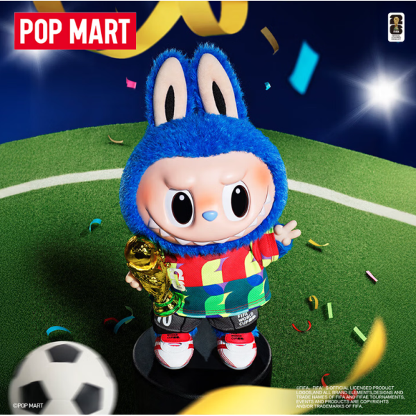 POPMART泡泡玛特THE MONSTERS×FIFA Catch the Win毛绒labubu世界杯