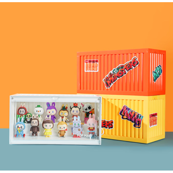 POPMART泡泡玛特 彩色集装箱手办发光展示盒