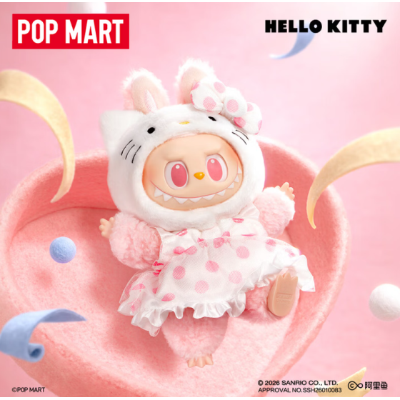 POPMART泡泡玛特THE MONSTERS × 三丽鸥家族搪胶毛绒挂件盲盒