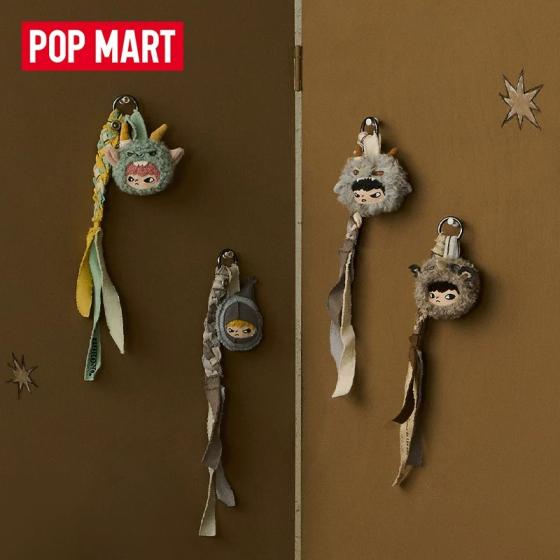 POPMART泡泡玛特Hirono雾中人系列毛毡挂饰盲盒周边
