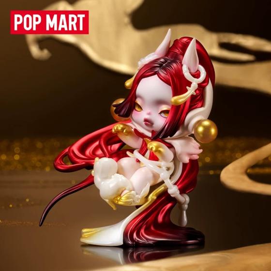 POPMART泡泡玛特SKULLPANDA吉量手办吊卡摆件