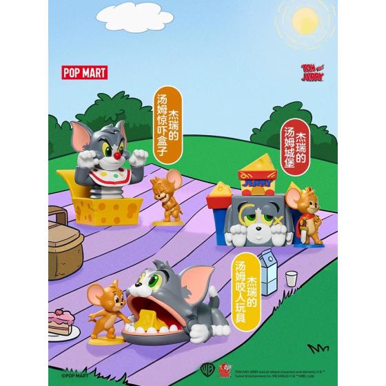 POPMART泡泡玛特猫和老鼠搞怪乐园系列手办盲盒摆件