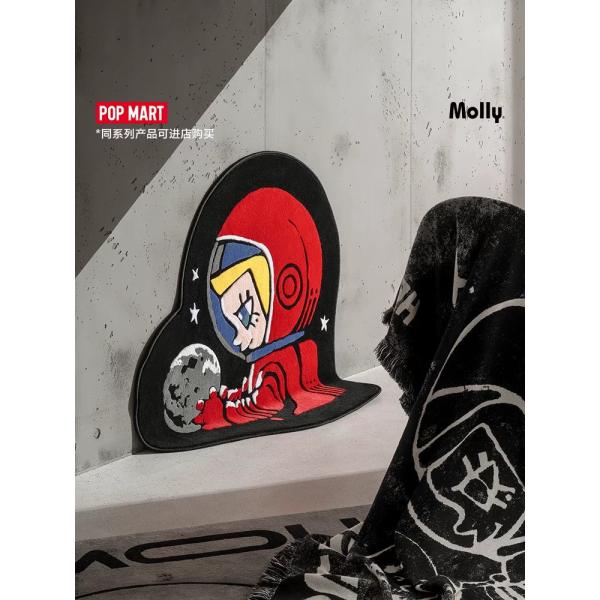 POPMART MEGA SPACE MOLLY Hello, Moon-shaped carpet home