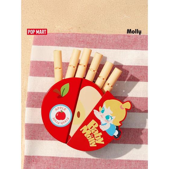 POPMART泡泡玛特Baby Molly果色添香盲盒封口夹磁吸收纳盒套组