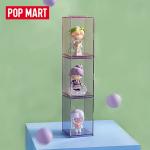 POPMART泡泡玛特 POP单体展示盒3个装单体粉色紫色手办收纳盒