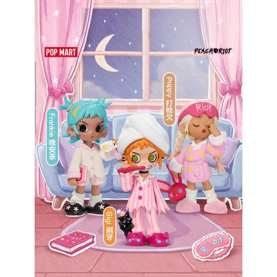 POPMART泡泡玛特Lil Peach Riot 小小叛桃彻夜狂欢系列手办盲盒