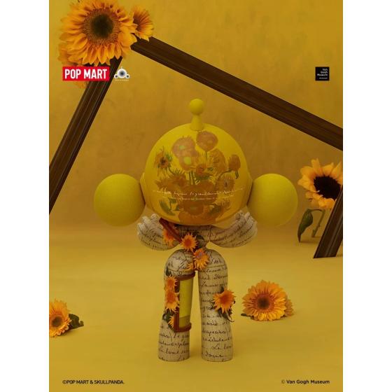 POPMART泡泡玛特MEGA SKULLPANDA 400% 梵高博物馆·向日葵