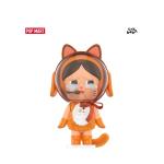 POPMART泡泡玛特Crybaby太空宇航猫手办橘色娃娃摆件