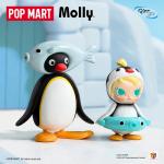POPMART泡泡玛特Baby Molly × PINGU鱼趣多多手办摆件