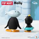 POPMART泡泡玛特Baby Molly × PINGU鱼趣多多手办摆件