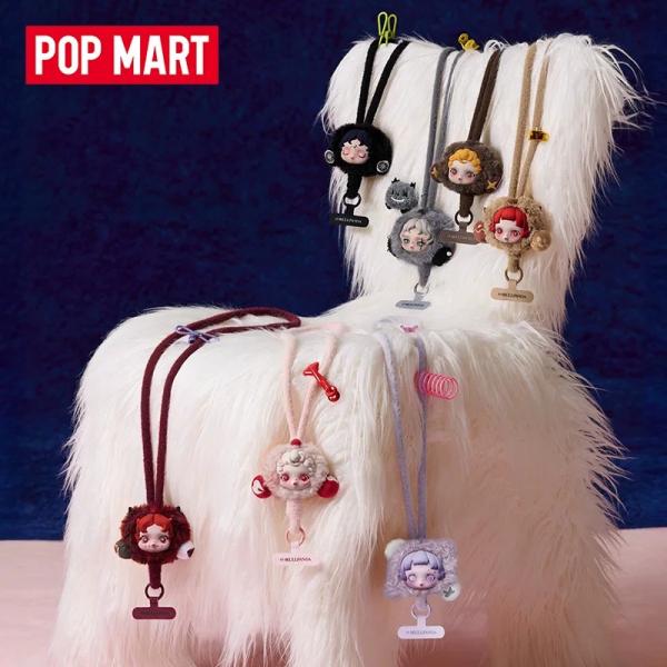 POPMART泡泡玛特SKULLPANDA不眠剧场系列手机挂绳盲盒周边