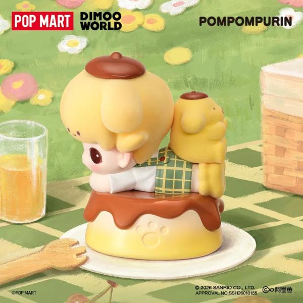 POPMART泡泡玛特DIMOO WORLD × 布丁狗手办摆件