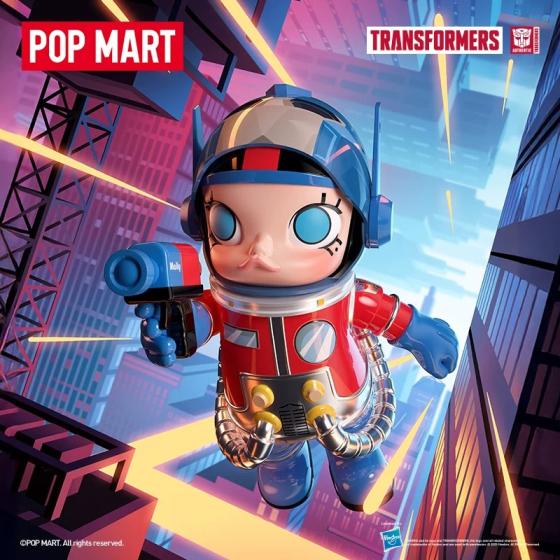 POPMART泡泡玛特MEGA SPACE MOLLY 400% 擎天柱摆件