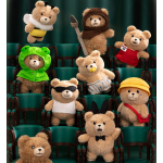POPMART泡泡玛特共鸣《Ted2》泰迪熊 Baby Ted可动毛绒挂件盲盒