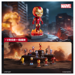 POPMART泡泡玛特漫威钢铁侠编年史系列手办盲盒摆件