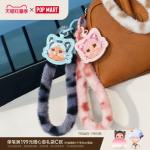 POPMART泡泡玛特CRYBABY豹豹猫猫系列手机挂绳盲盒周边