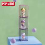 POPMARTバブルマートPOP単体展示ケース3個入り単体ピンクパープルフィギュア収納ケースです