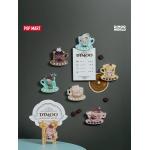 POPMART泡馬特DIMOO胸キュン特調シリーズブラインドケースアクリル冷蔵庫貼り付けクリップです